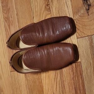 Lemaire brown leather loafers